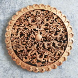 Small Pendant Ornaments Camphor Solid Wood Hollow Carving