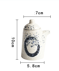 Platycodon Grandiflorum Family Japanese Style Retro Seasoning Canned Soy Sauce Bottle Tooth Stick Container Pepper Set Creative Restaurant Japanese Cuisine