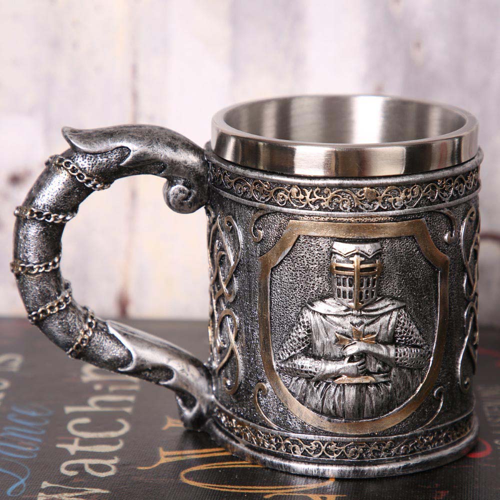 Skull Grim Reaper Mug Personalized Drinking Cup Creative 3D Three-Dimensional Stainless Steel Ghost Head Mug - Image 3