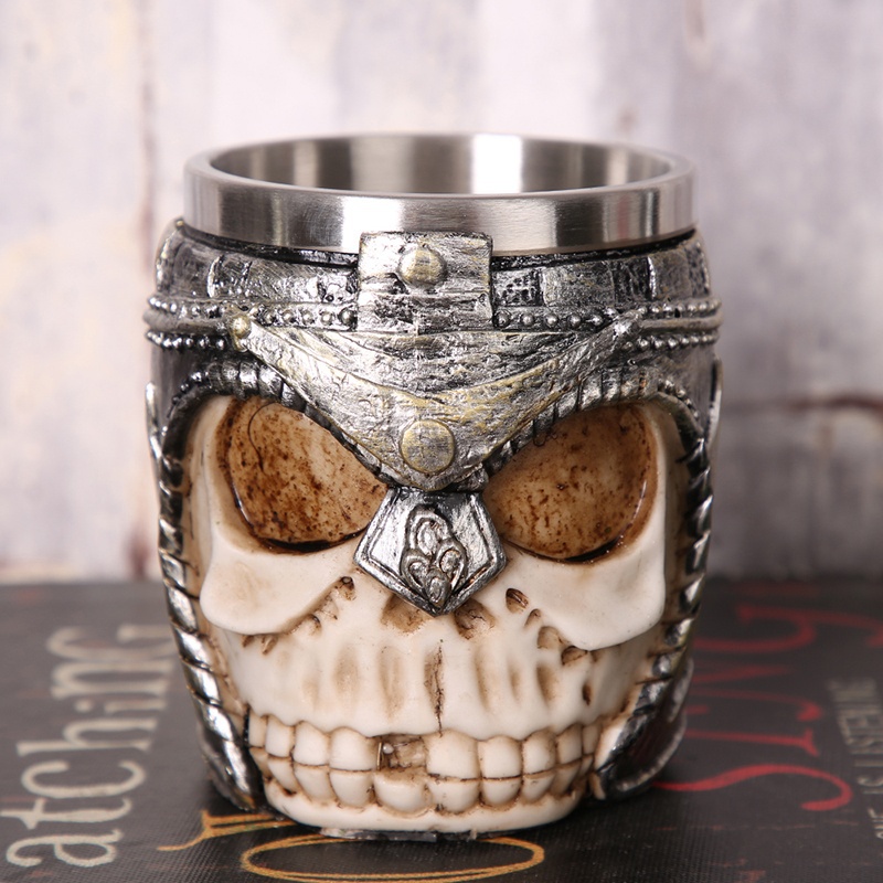 Skull Grim Reaper Mug Personalized Drinking Cup Creative 3D Three-Dimensional Stainless Steel Ghost Head Mug - Image 6