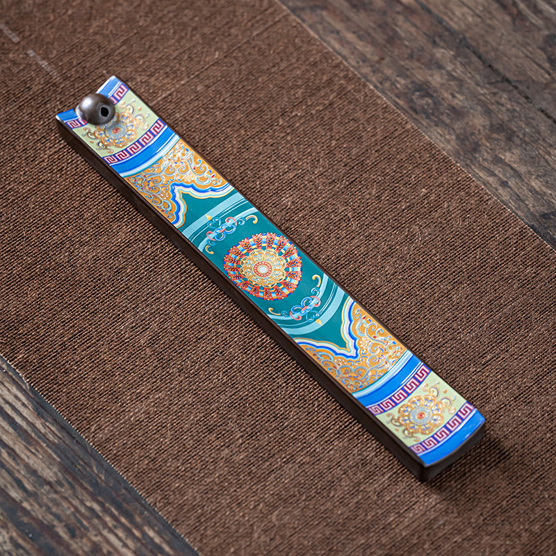 Enamel Wire Incense Burner Incense Insert Ornaments Ceramic Creative Tea Ceremony Enshrines Antique Lying Incense Burner Household Cloisonne Sandalwood Incense Burner - Image 2
