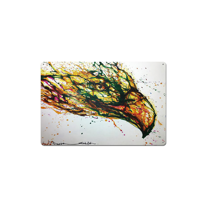Retro Tin Painting Animal Column Decoration Painting Bar Cafe Mural Background Wall - Image 2