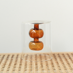 Retro Stained Glass Vase Gourd Hydroponic Flower Plant