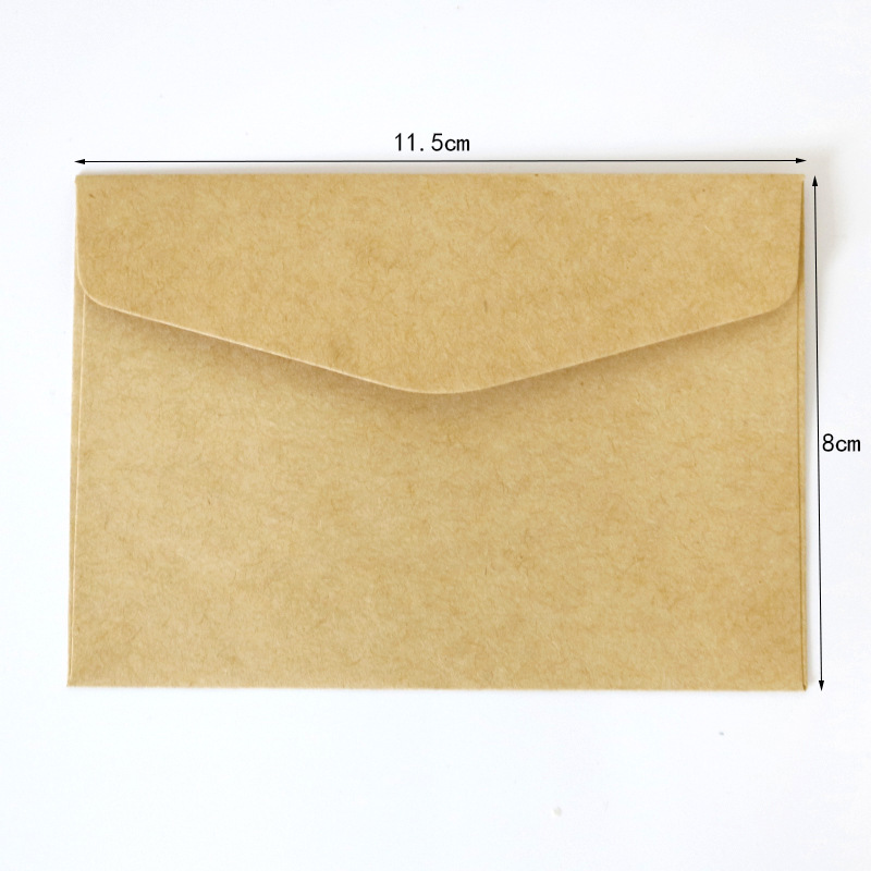 Simple Ivory White Envelope Greeting Card Storage Bag Mini Blank Envelope Can Be Customized - Image 2