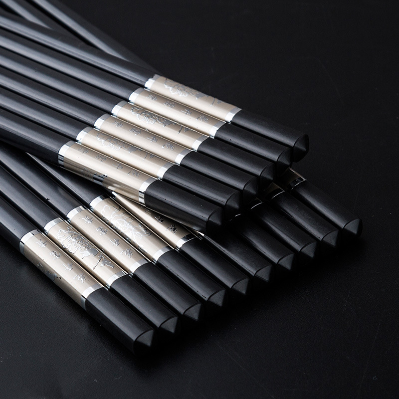 Hair Chopsticks Family Hotel Antiskid Alloy Chopsticks Family Relief Process Durable - Image 2