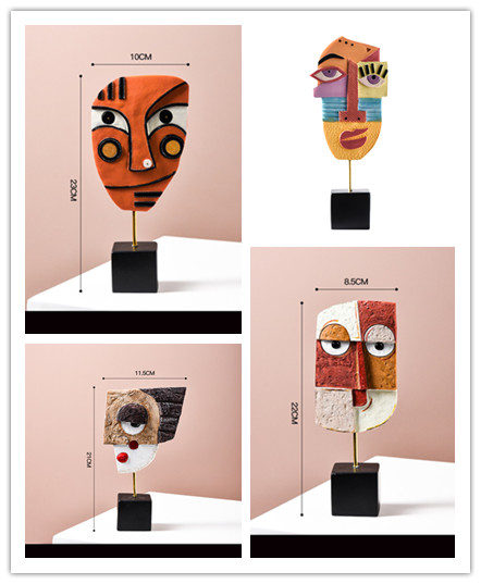 Nordic Style Resin Crafts Creative Living Room Wine Cabinet Decoration - Image 2