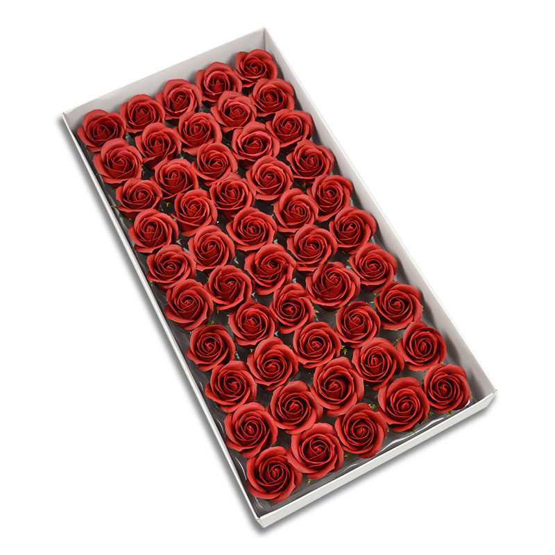 Three-layer Rose Soap Flower Head Simulation Flower Soap Flower Bouquet - Image 2
