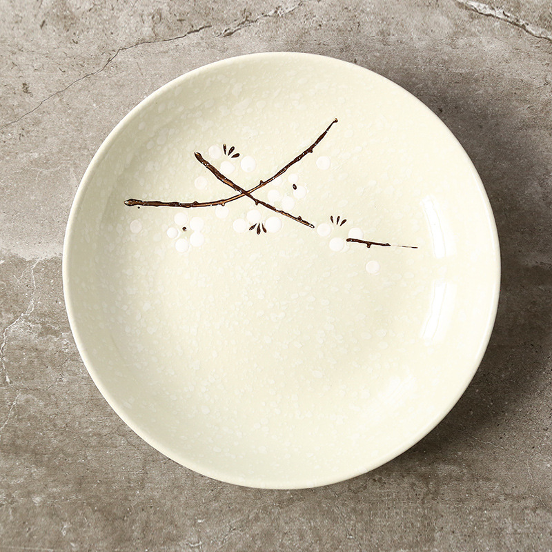 Domeiran Japanese Hand-Painted Sakura Noodle Bowl Ceramic Bowl Noodle Bowl
