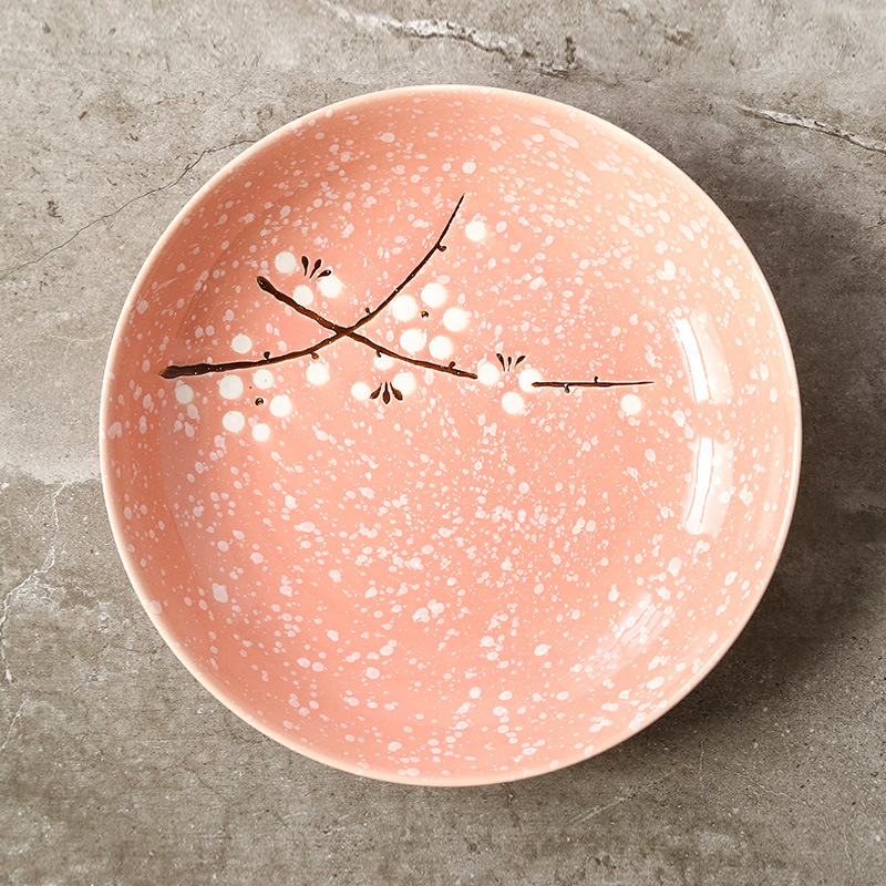 Domeiran Japanese Hand-Painted Sakura Noodle Bowl Ceramic Bowl Noodle Bowl - Image 3
