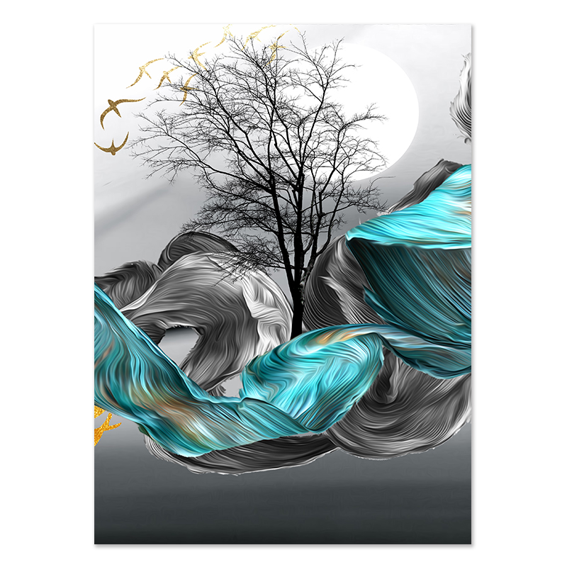 Yipinge Custom Decorative Painting Canvas Core Framed Unframed Painting Nordic High-definition Inkjet - Image 3