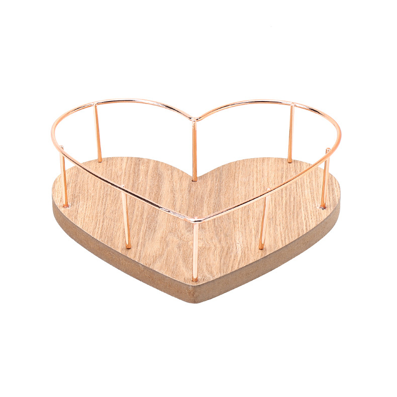 Wholesale Tieyi Storage Basket Table Top Snacks Storage Basket Peach Heart Tray Storage Basket Hanging Sundry Storage Basket