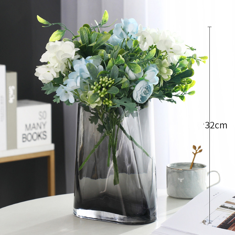 Light Luxury Personality Simple Modern Creative Transparent Glass Vase Decoration Living - Image 2