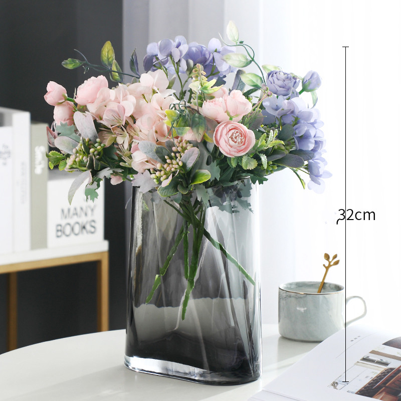Light Luxury Personality Simple Modern Creative Transparent Glass Vase Decoration Living - Image 3