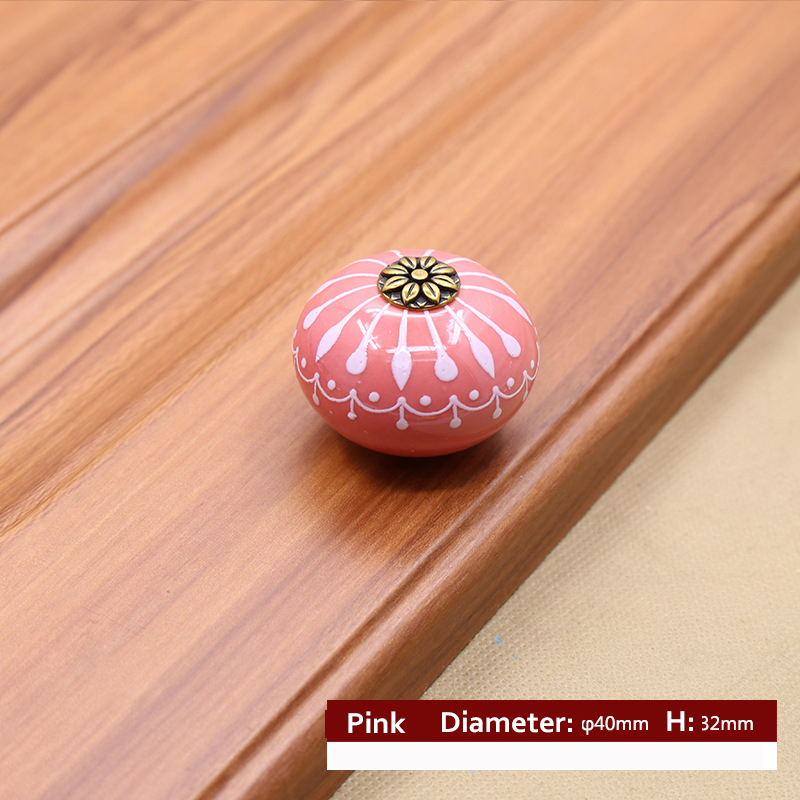 Retro ceramic furniture handle 6 pieces - Image 3