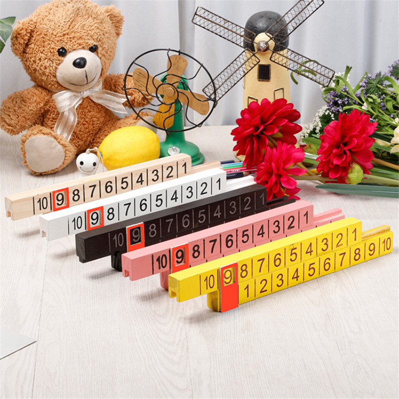 Solid wood digital decomposition ruler