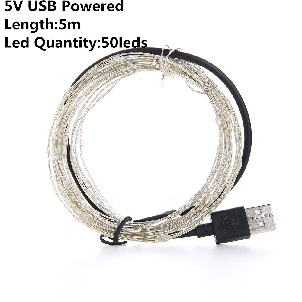 Christmas Light Led Outdoor Battery USB Powered 2m 5m10m String Lights Cooper Wire Garland Wedding Party Decoration Fairy Lights - Image 4
