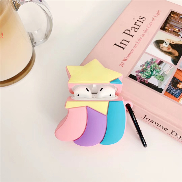 Compatible with Apple, Cartoon rainbow earphone shell - Image 2