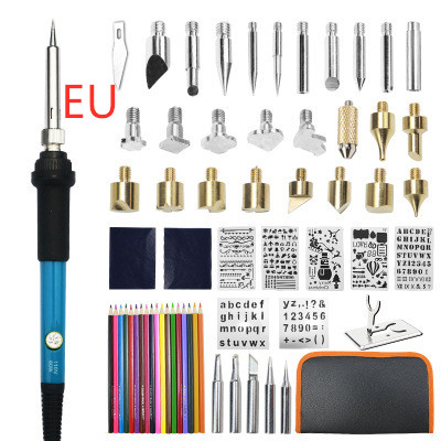 Electric iron set 28 pieces of adjustable temperature brush - Image 11