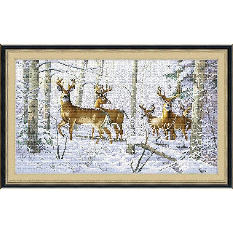 Cross Stitch Diy Fabric Material Package