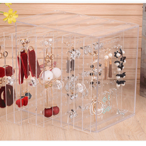 Jewelry storage box acrylic transparent desktop finishing box