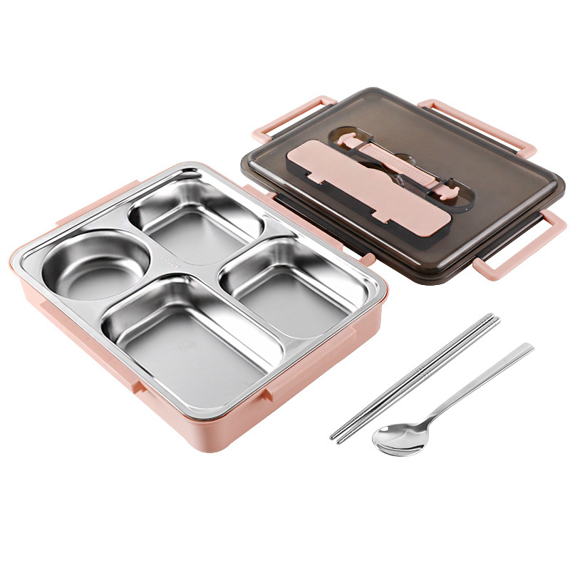 Stainless Steel Multi-Compartment Insulated Lunch Box