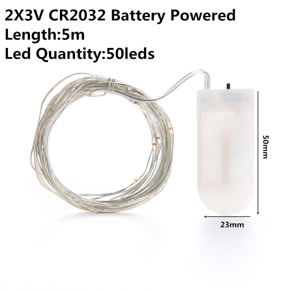 Christmas Light Led Outdoor Battery USB Powered 2m 5m10m String Lights Cooper Wire Garland Wedding Party Decoration Fairy Lights - Image 8