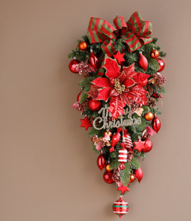 Jinghua Christmas Wreath Door Decoration Wall Hanging - Image 6