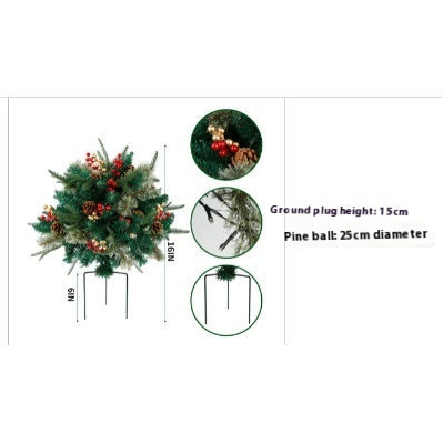 Outdoor Floor Outlet Light-emitting Decorations Simulation Christmas Pine