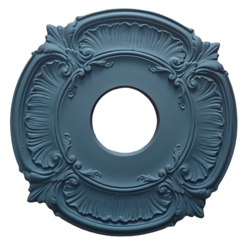 Round Ceiling Lamp Base European Gypsum Droplight Base - Image 2