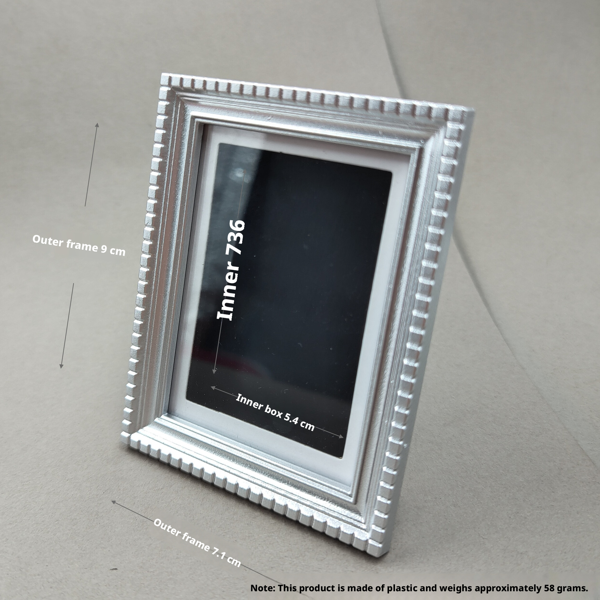 Photo frame refrigerator sticker-obtuse angle flower-black-9.1 * 11.8cm-1 piece - Image 17
