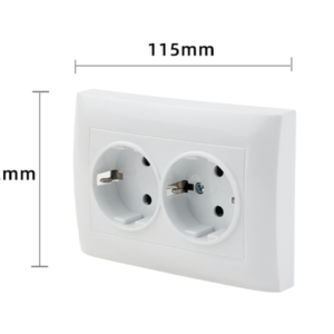 Wholesale Of 10A French Standard Socket Switch, European-style White Surface Household Built-in Flame-retardant Wall Power Supply