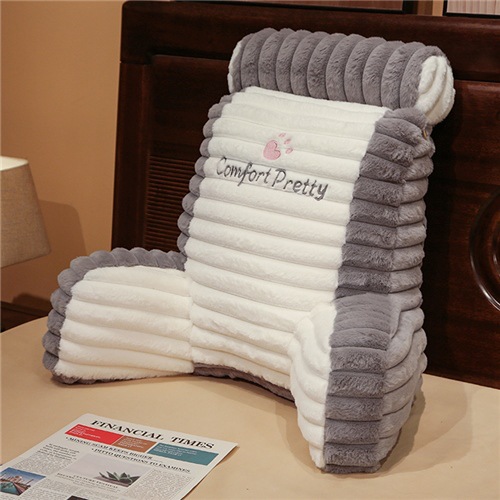 Cartoon Artificial Rabbit Fur Large Backrest Balcony Couch Pillow Removable And Washable - Image 5