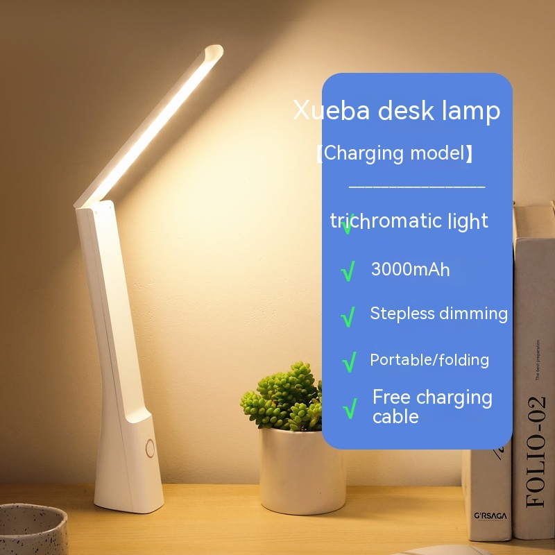 Rechargeable Folding Touch Table Lamp LED Eye Protection Learning Light - Image 3