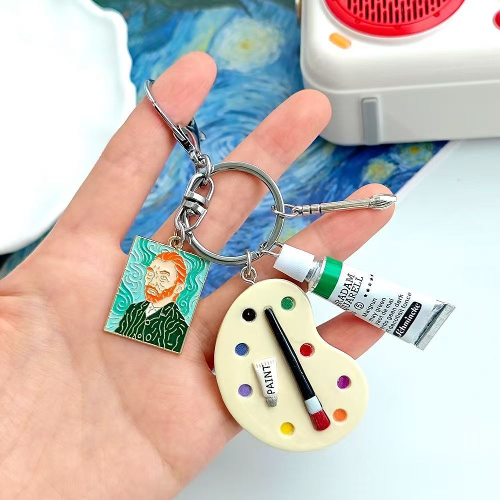 Q-version Drawing Board Paint Palette Bag Charm - Image 4