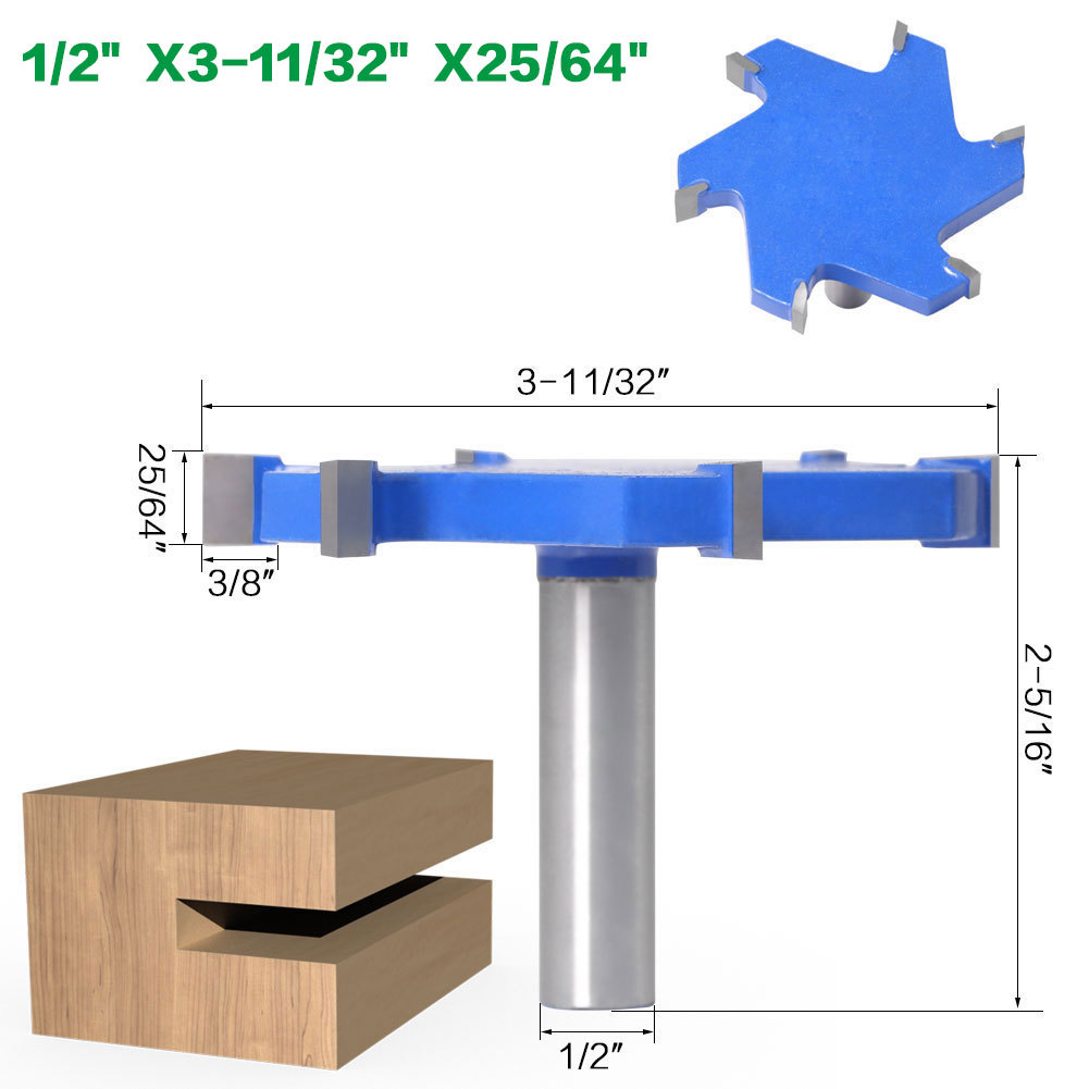 Woodworking Tools With Extended T-slot Cutters, Groove Cutters, T-slot Cutters - Image 5