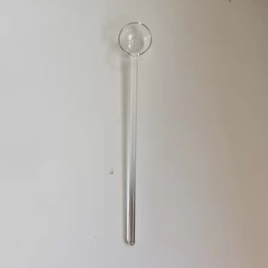 Creative Milk Dessert Spoon Colored Transparent High Temperature Glass - Image 4