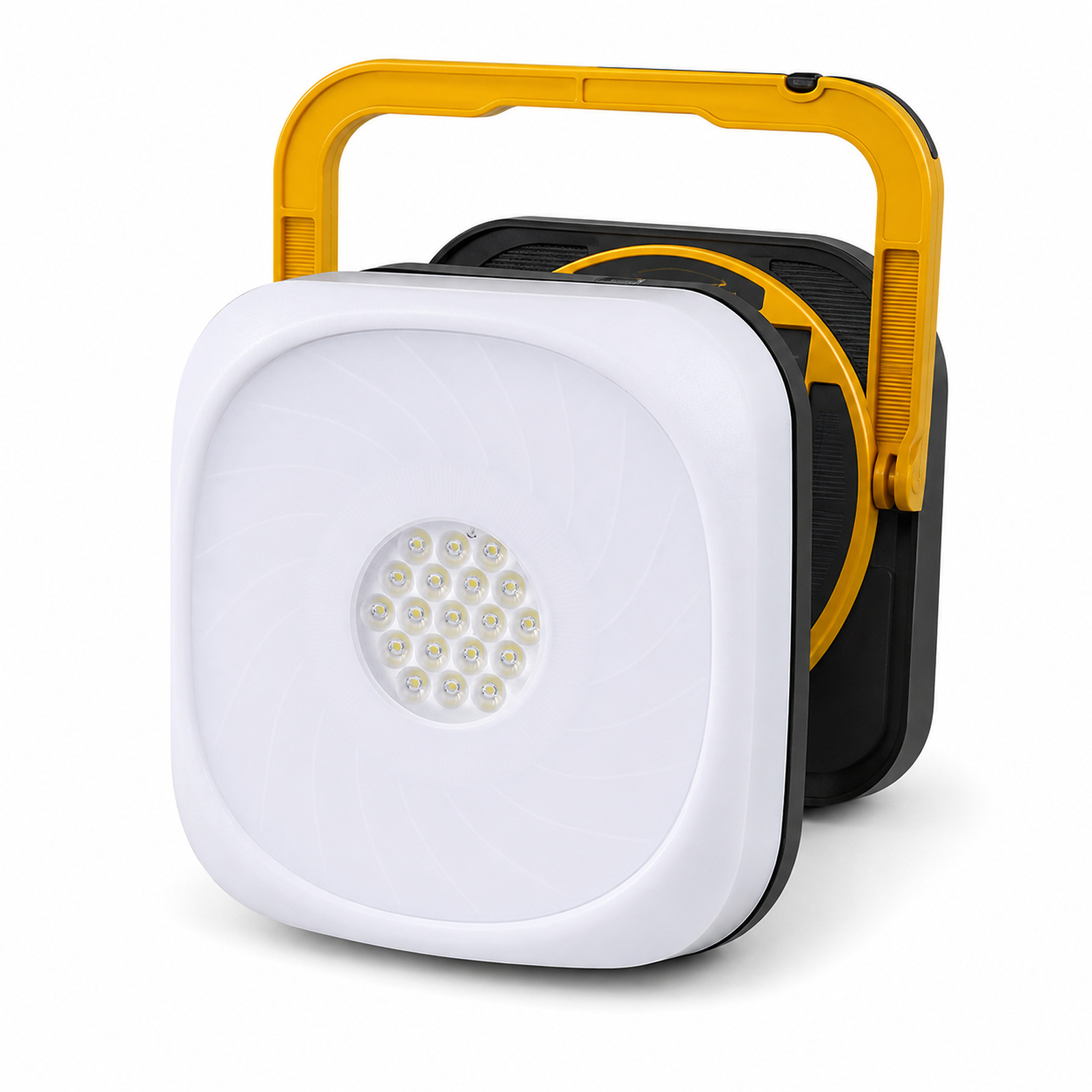 Solar Powered Rechargeable Battery Display Power Bank Function LED Camping Lantern D88 2 Light Portable