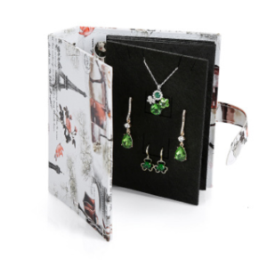 Shore non-portable creative jewelry jewelry storage box Leather earring earring storage book Jewelry album box
