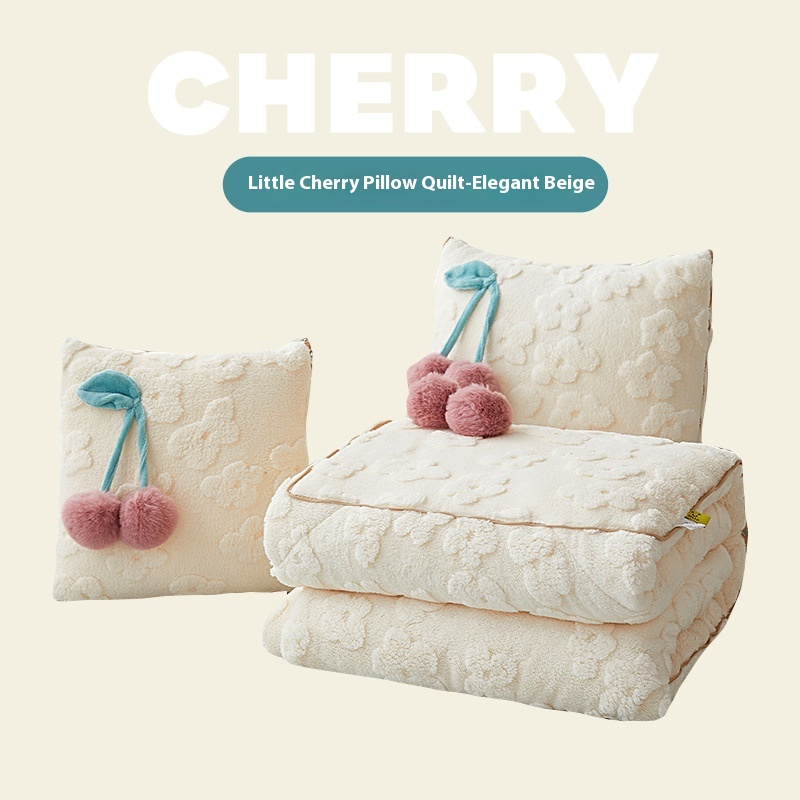 Girls' Two-in-one Plush Nap Thickened Pillow And Blanket - Image 3