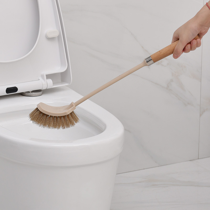 Wooden Household Handle Toilet Brush Cleaning Tools Bathroom Cleaning Brush Kitchen Floor Cleaner Brushes - Image 2