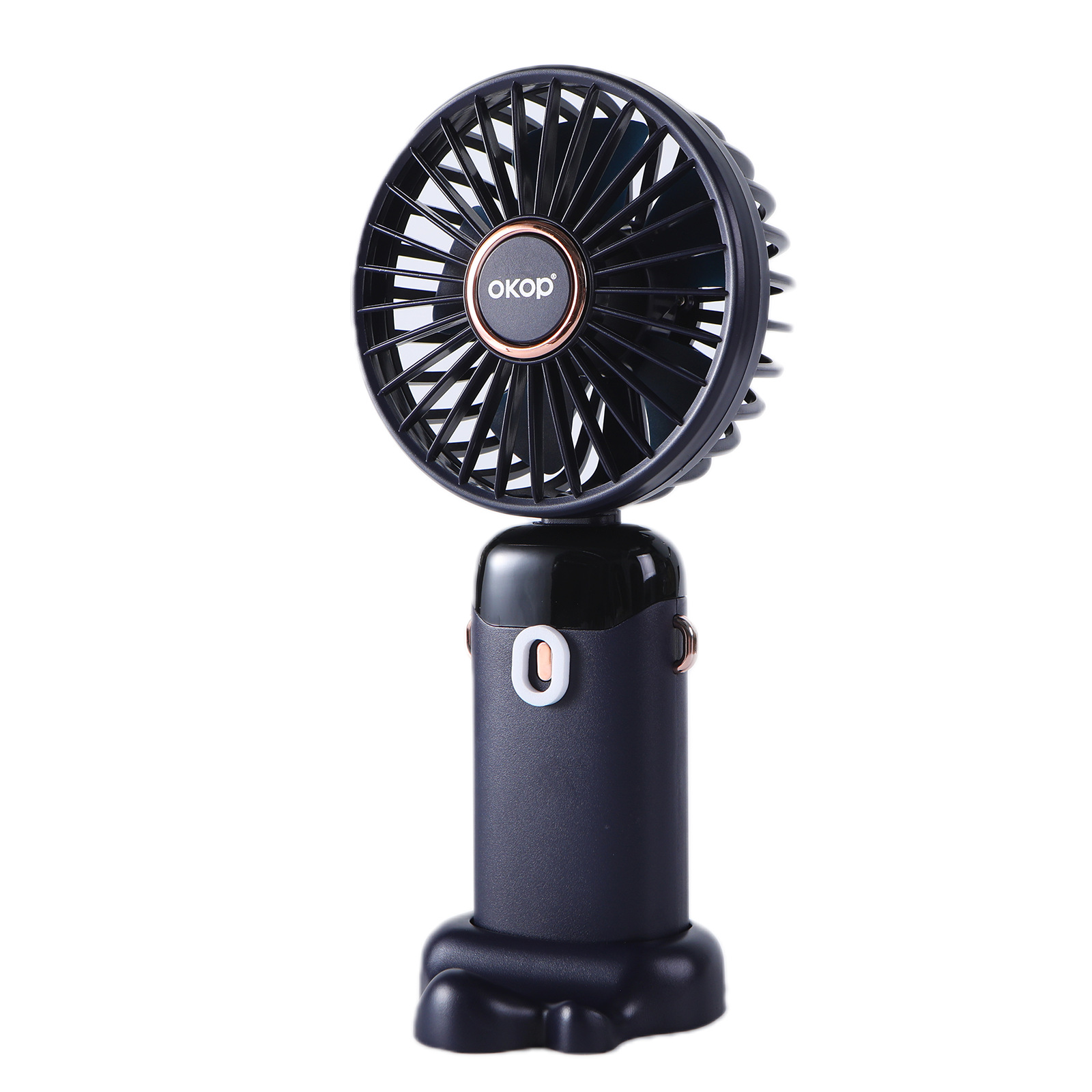 KP-F02 Hot-Selling Mini Handheld Fan Portable Creative Desktop Design With Digital Battery Display Ideal For Summer Outdoor Use New Model In Stock