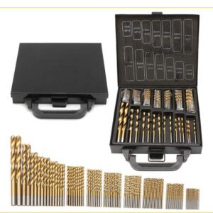 Steel titanium plated twist drill