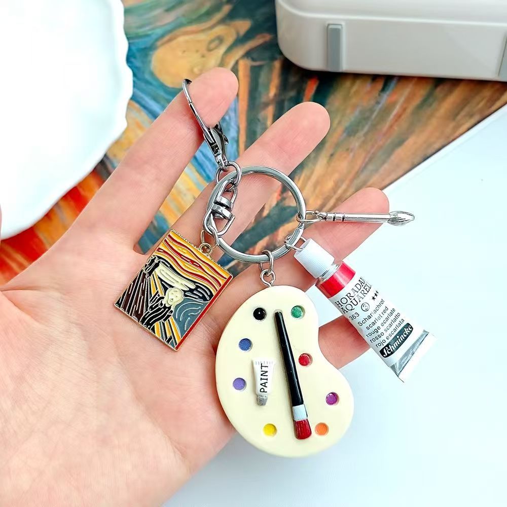 Q-version Drawing Board Paint Palette Bag Charm - Image 7
