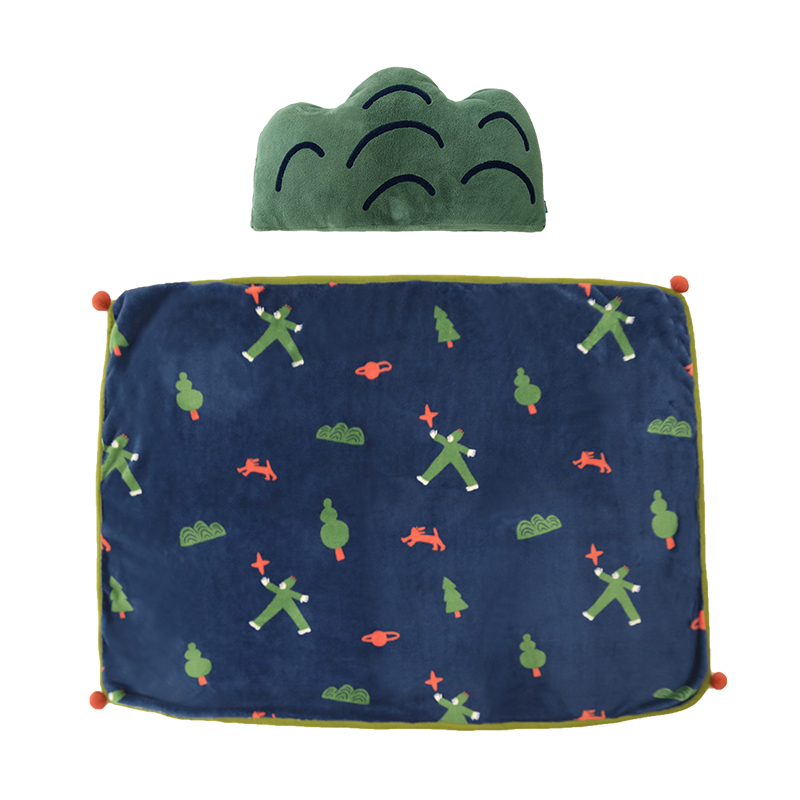 Nightwalking Giant Dual-purpose Pillow Blanket Two-in-one Coral Fleece