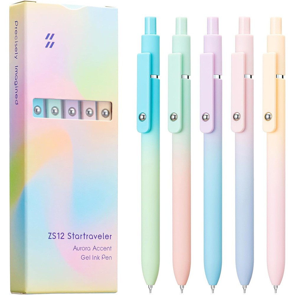 Retro Color Press Neutral Student Office Brush Pen