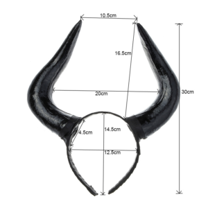 New simulation black horn headband headband Halloween Easter Day party