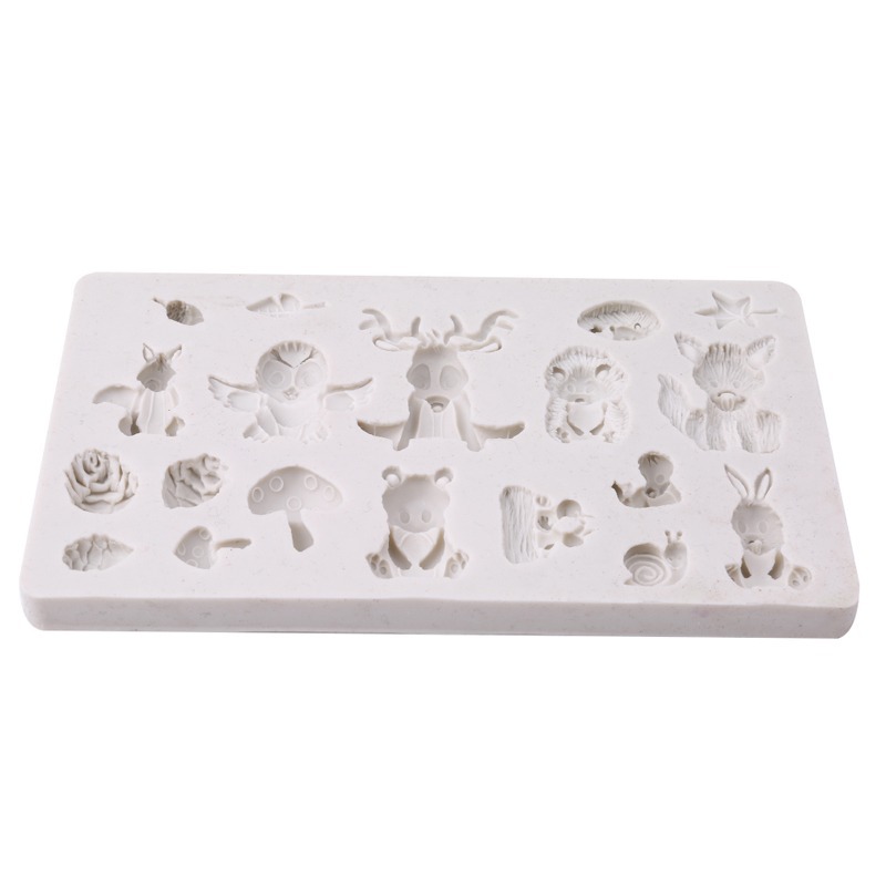 Forest Animal Squirrel Fondant Silicone Mold