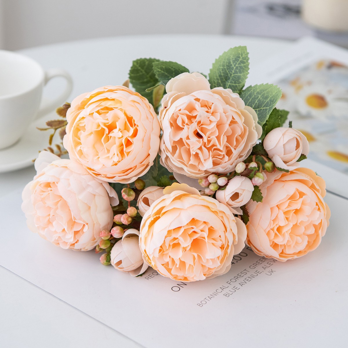 Peony Artificial Bouquet Home Decorative Fake Flower