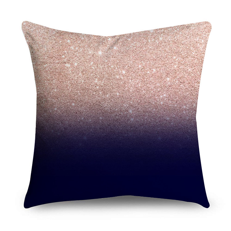 Rose Gold Polyester Pillow Cover Black Gold Element Cushion Throw Pillowcase - Image 36