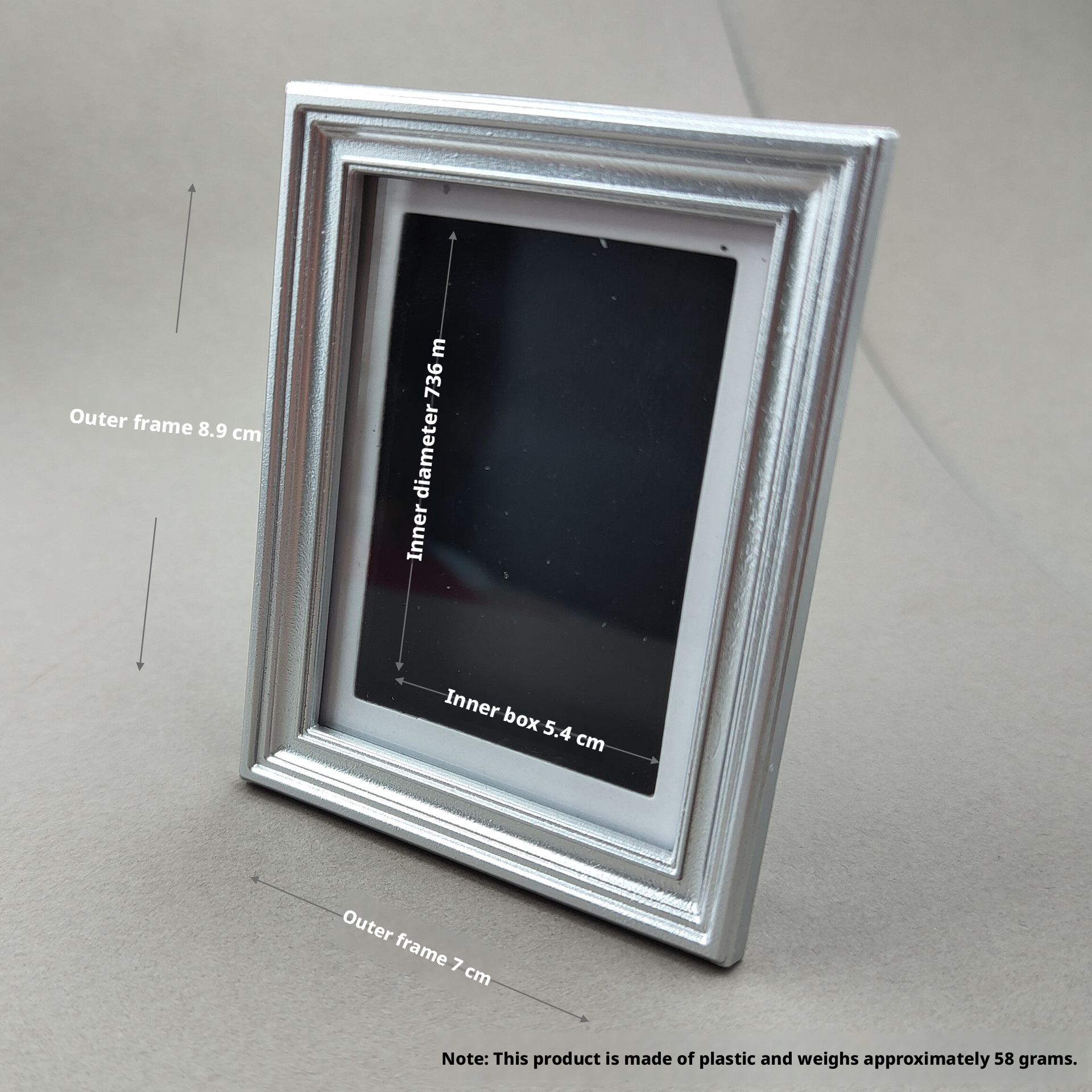 Photo frame refrigerator sticker-obtuse angle flower-black-9.1 * 11.8cm-1 piece - Image 14